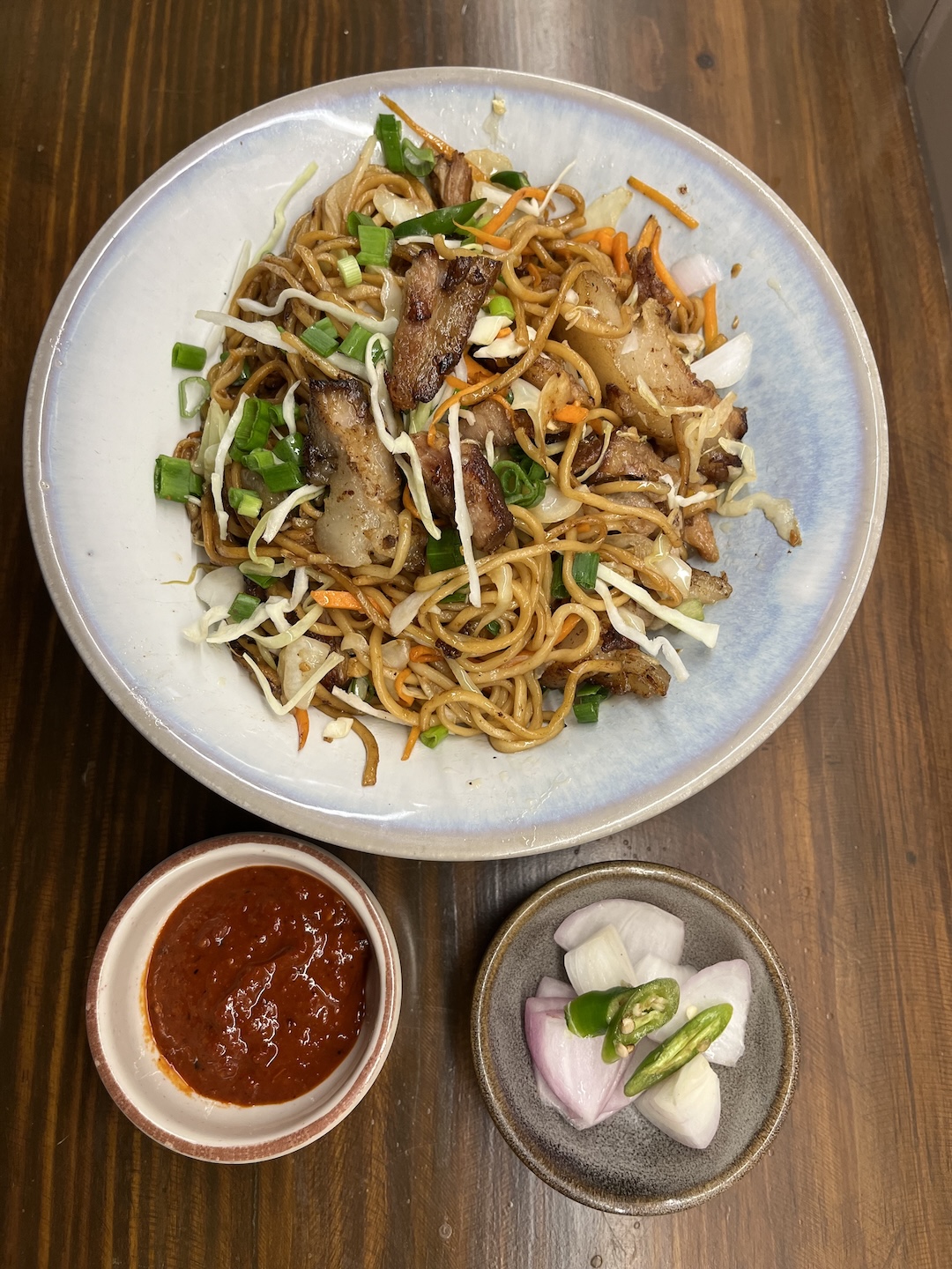 Naga Style Chowmein with Chicken